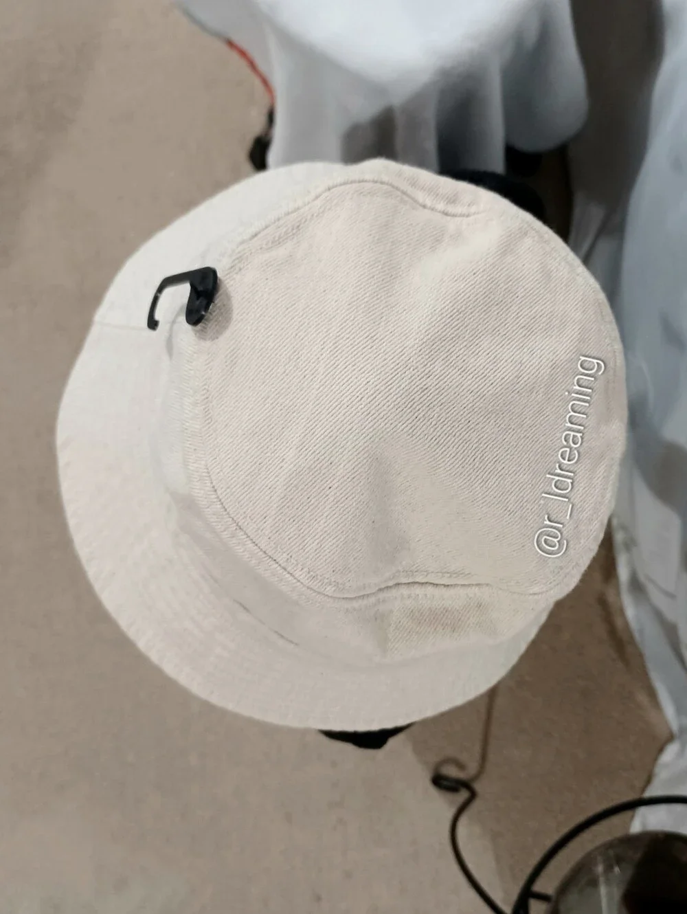 NWT Banana Republic Denim Bucket Hat Size M/L In Ecru